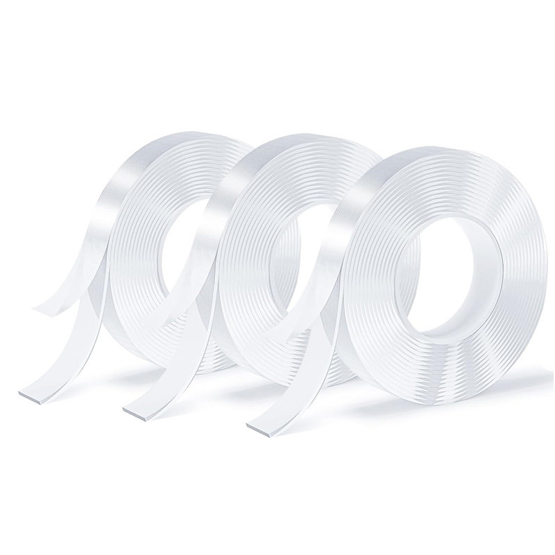 Cinta adhesiva nanotransparente sin trazas de doble cara lavable y extraíble