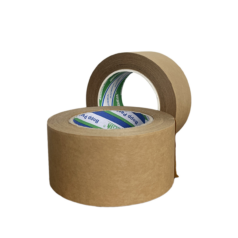Cinta de embalaje de papel Kraft marrón biodegradable y ecológica