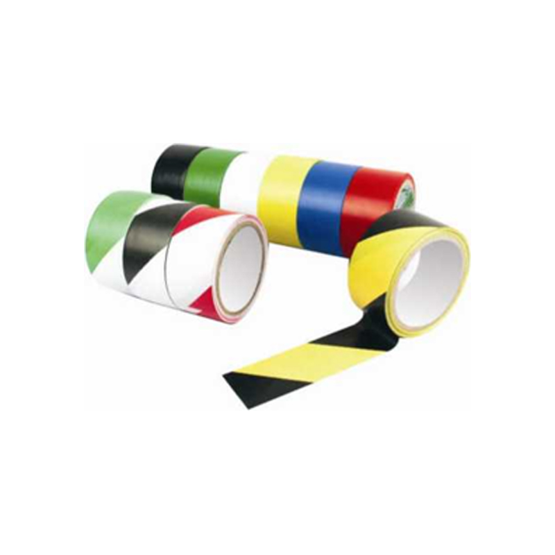 Cinta adhesiva de PVC de alta visibilidad para señalización de suelos, color negro y amarillo